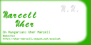 marcell uher business card